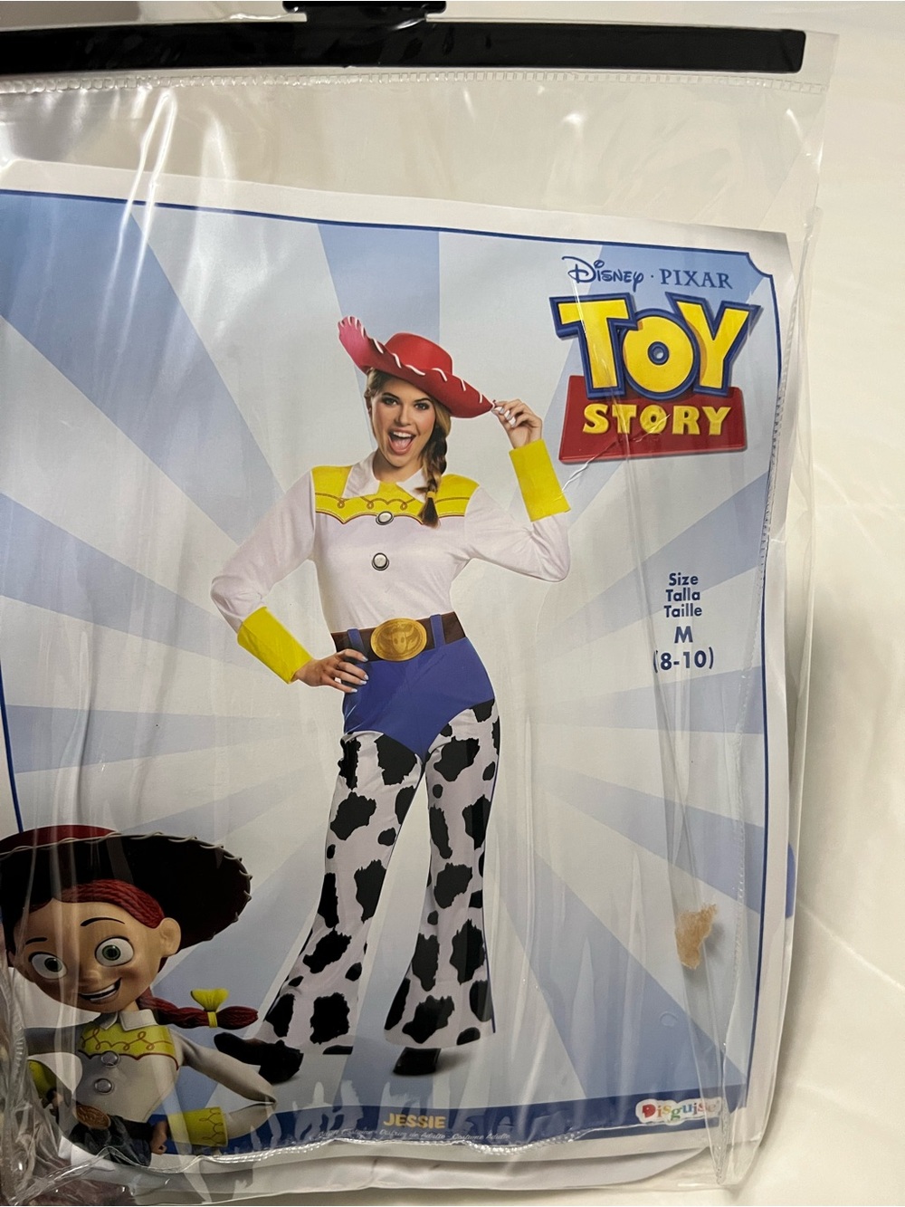 Disney Jessie Costume in White, Yellow, Blue, Red, Black